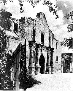 Photo of the Alamo in San Antonio.