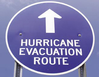 Sign: Evacuation Route