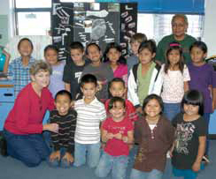 Students at Magdalena Elementary School, one of the schools participating in the New Mexico Rural Partnership for Technology