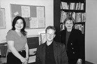 Picture of SEDL staff members Iliana Alanis, Sebastian Wren, and Susan Paynter
