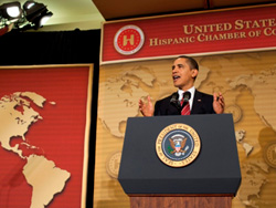 President Obama at the speech